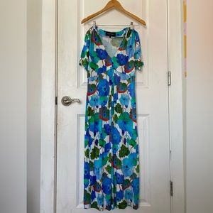 Hilton Hollis jersey watercolor floral dress small